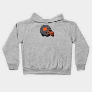 Oregon State Outline Football Helmet Kids Hoodie